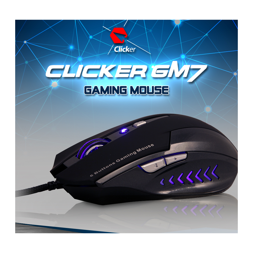 Clicker GM7 LED 게이밍 마우스
