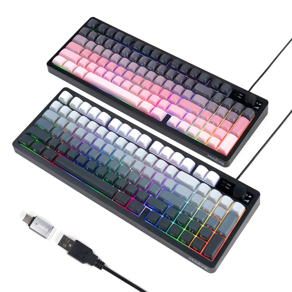 메이브 무소음 게이밍 키보드 파스텔톤 저소음 사무용