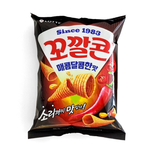 롯데 꼬깔콘 매콤달콤한맛 134g (대용량)