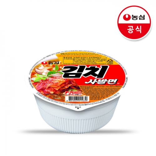 농심 김치사발면 86g