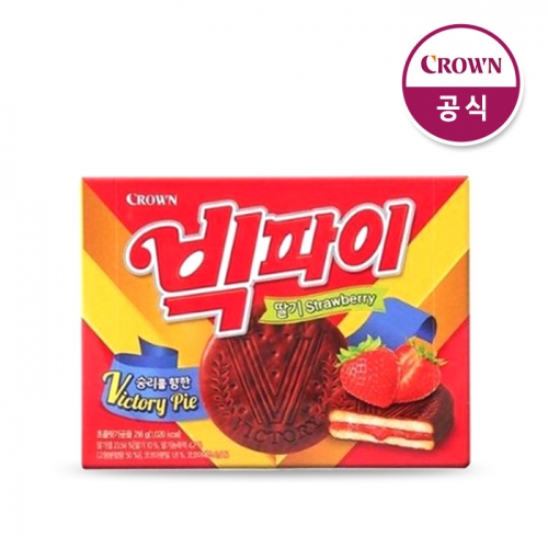 크라운 빅파이 딸기 216g