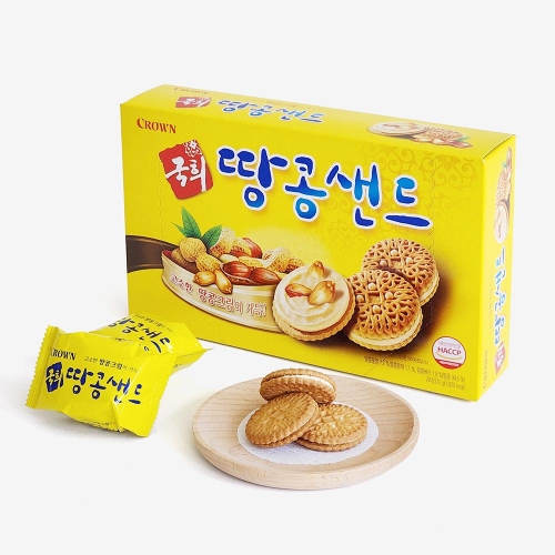 크라운 국희 땅콩샌드 372g (대용량)