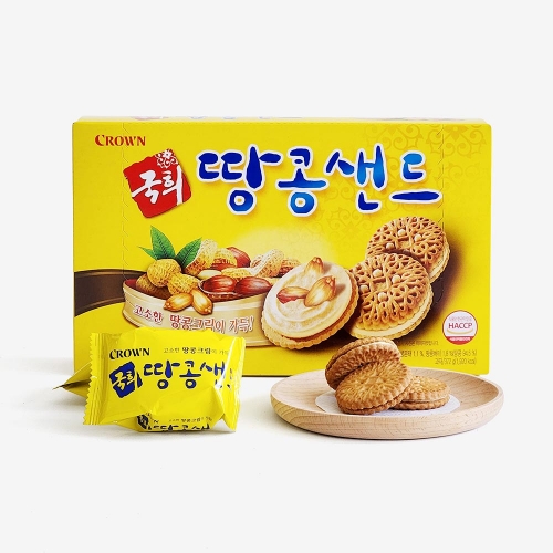 크라운 국희 땅콩샌드 372g (대용량)