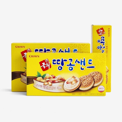 크라운 국희 땅콩샌드 372g (대용량)