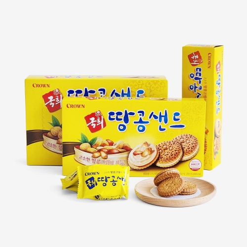 크라운 국희 땅콩샌드 372g (대용량)