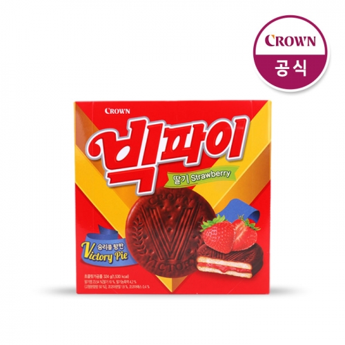 크라운 빅파이 딸기 324g (대용량)