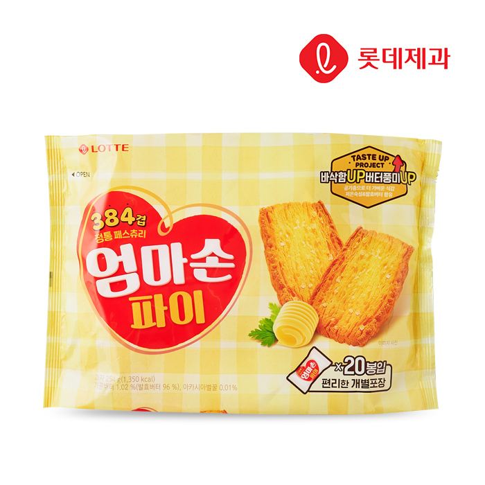 롯데 엄마손파이 254g (대용량)