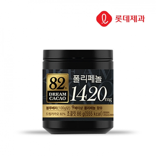 롯데 드림카카오 82% 86g