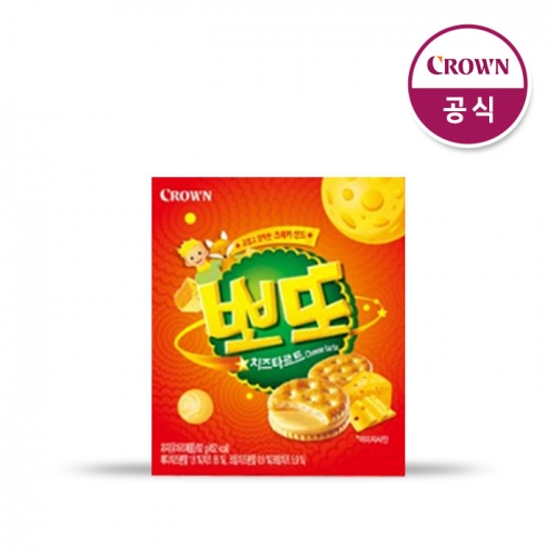 크라운 뽀또 치즈타르트 92g