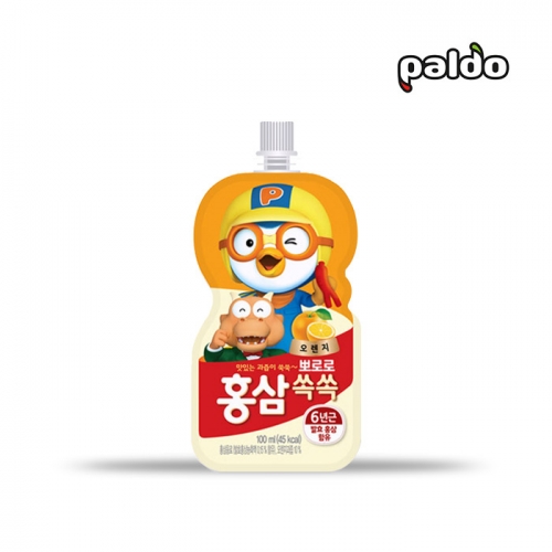 팔도 뽀로로 홍삼쏙쏙 오렌지 100ml