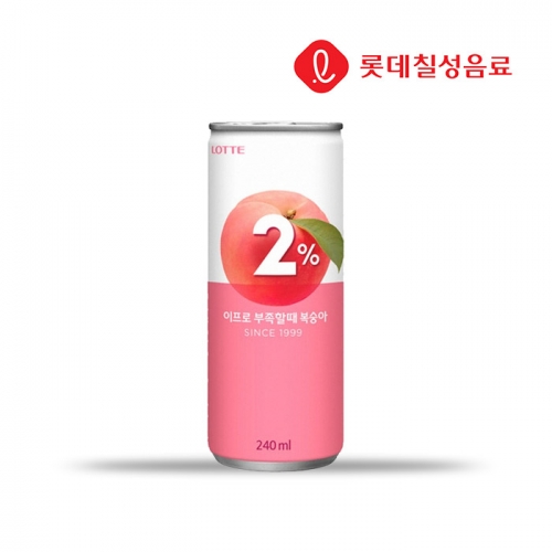 롯데칠성 이프로 부족할때 복숭아 240ml