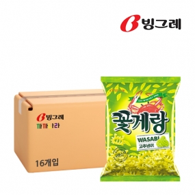 빙그레 꽃게랑 와사비 70g x 16개 (박스판매)