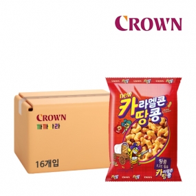 크라운 카라멜콘 땅콩 72g x 16개 (박스판매)