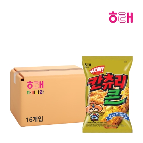 해태 칸츄리콘 콘버터맛 90g x 16개 (박스판매)