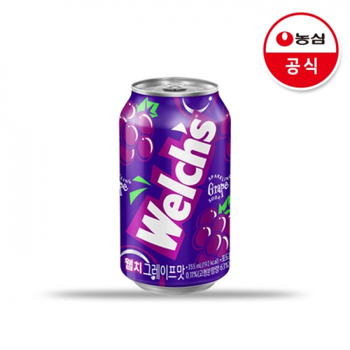 농심 웰치스소다 포도 355ml