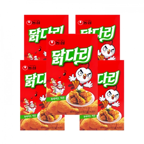 농심 닭다리 후라이드치킨 66g x5