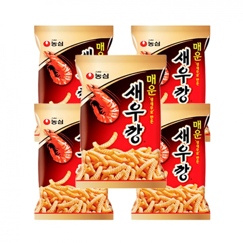 농심 매운새우깡 90g x5