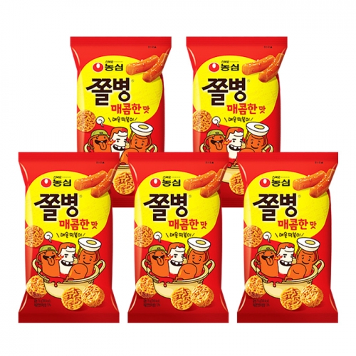 농심 쫄병스낵 매콤한맛 82g x5