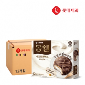 롯데 몽쉘 생크림케이크 오리지널 12입 408g (대용량) x 8개