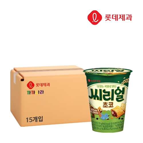 롯데 씨리얼 초코 컵 89g x15