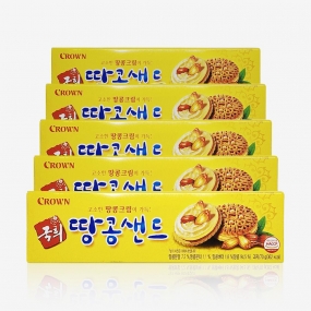 크라운 국희 땅콩샌드 70g x 5개