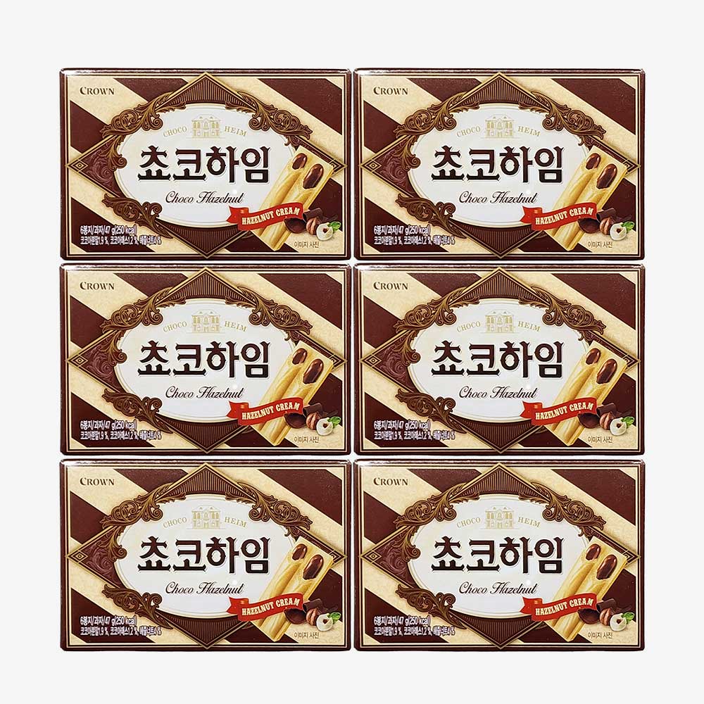 크라운 쵸코하임 47g x 6개