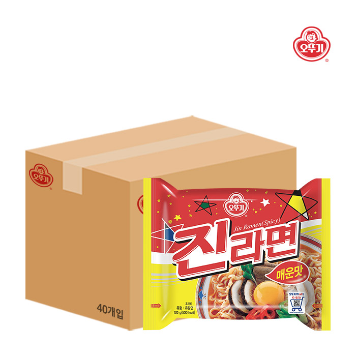 오뚜기 진라면 매운맛 120g x40