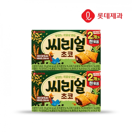 롯데 씨리얼 초코 28g 1+1