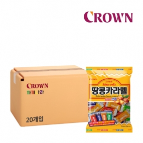 크라운 땅콩카라멜 120g x 20개 (박스판매)