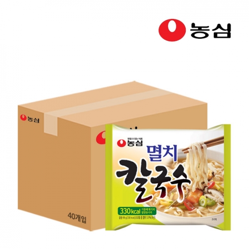 농심 멸치칼국수 98g x40