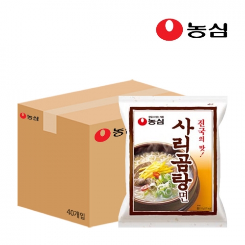 농심 사리곰탕면 110g x40