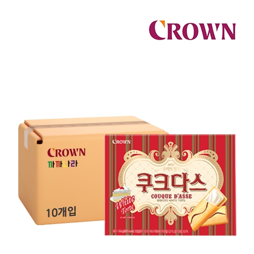 크라운 쿠크다스 화이트 289g (대용량) x 10 (박스판매)