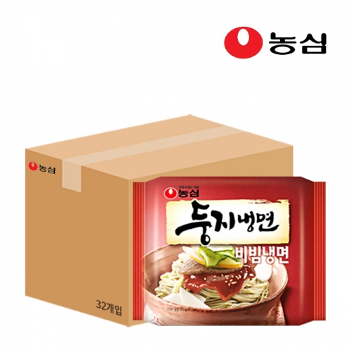 농심 둥지냉면 비빔냉면 162g x 32개 1박스