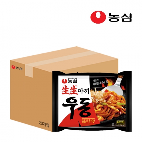 농심 생생야끼우동 화끈한맛 251g x20