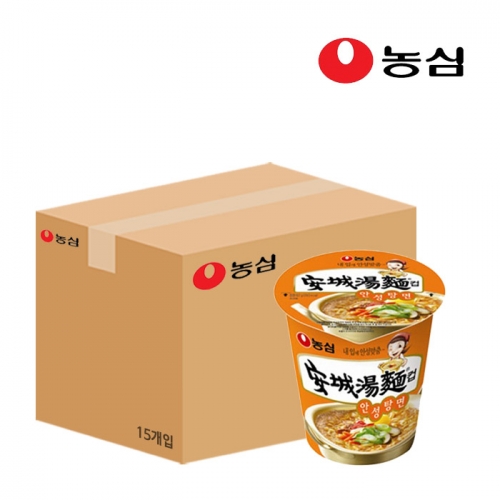 농심 안성탕면 컵 66g x15