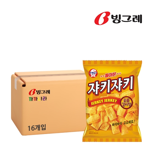 빙그레 쟈키쟈키 숯불갈비향맛 70g x 16개 (박스판매)