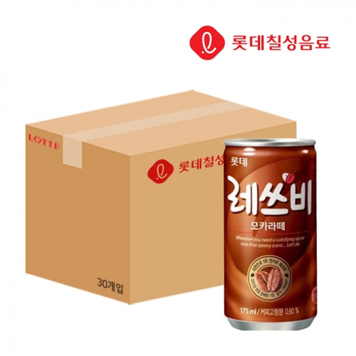 롯데칠성 레쓰비 모카라떼 175ml x30