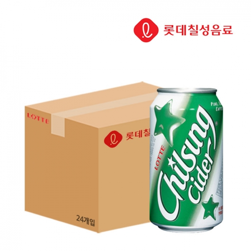 롯데칠성 칠성사이다 355ml (캔) x 24개 1박스