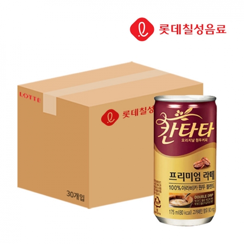 롯데칠성 칸타타 프리미엄라떼 175ml x30