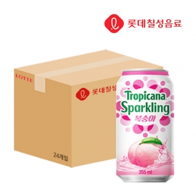 롯데칠성 트로피카나스파클링 복숭아 355ml x24