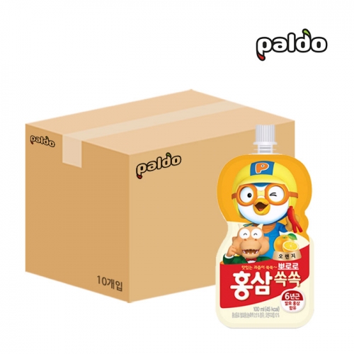 팔도 뽀로로 홍삼쏙쏙 오렌지 100ml x10