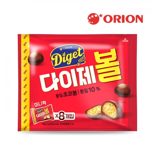 오리온 다이제볼 166.4g