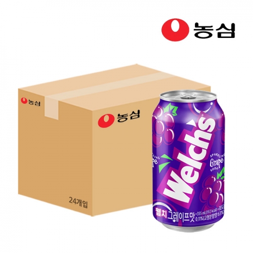 농심 웰치스소다 포도 355ml x24