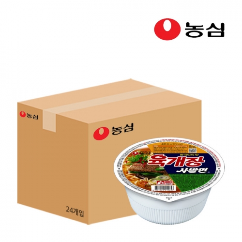 농심 육개장사발면 86g x24