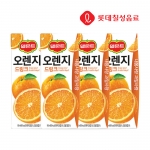 롯데칠성 델몬트 오렌지드링크 190ml X4팩