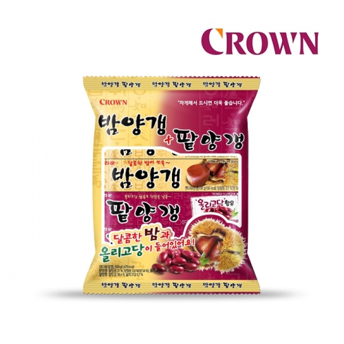 크라운 밤양갱+팥양갱 10입 500g