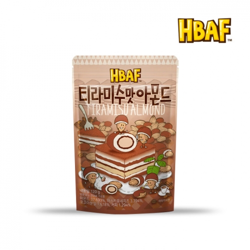 길림양행 HBAF 바프 티라미수맛아몬드 120g