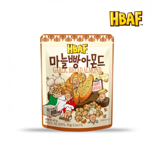 길림양행 HBAF 바프 마늘빵아몬드 40g