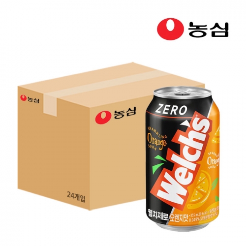 농심 웰치스제로 오렌지 355ml x24