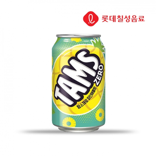 롯데칠성 탐스제로 파인애플 355ml